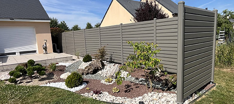 M2N Ardennes - clôture aluminium posée